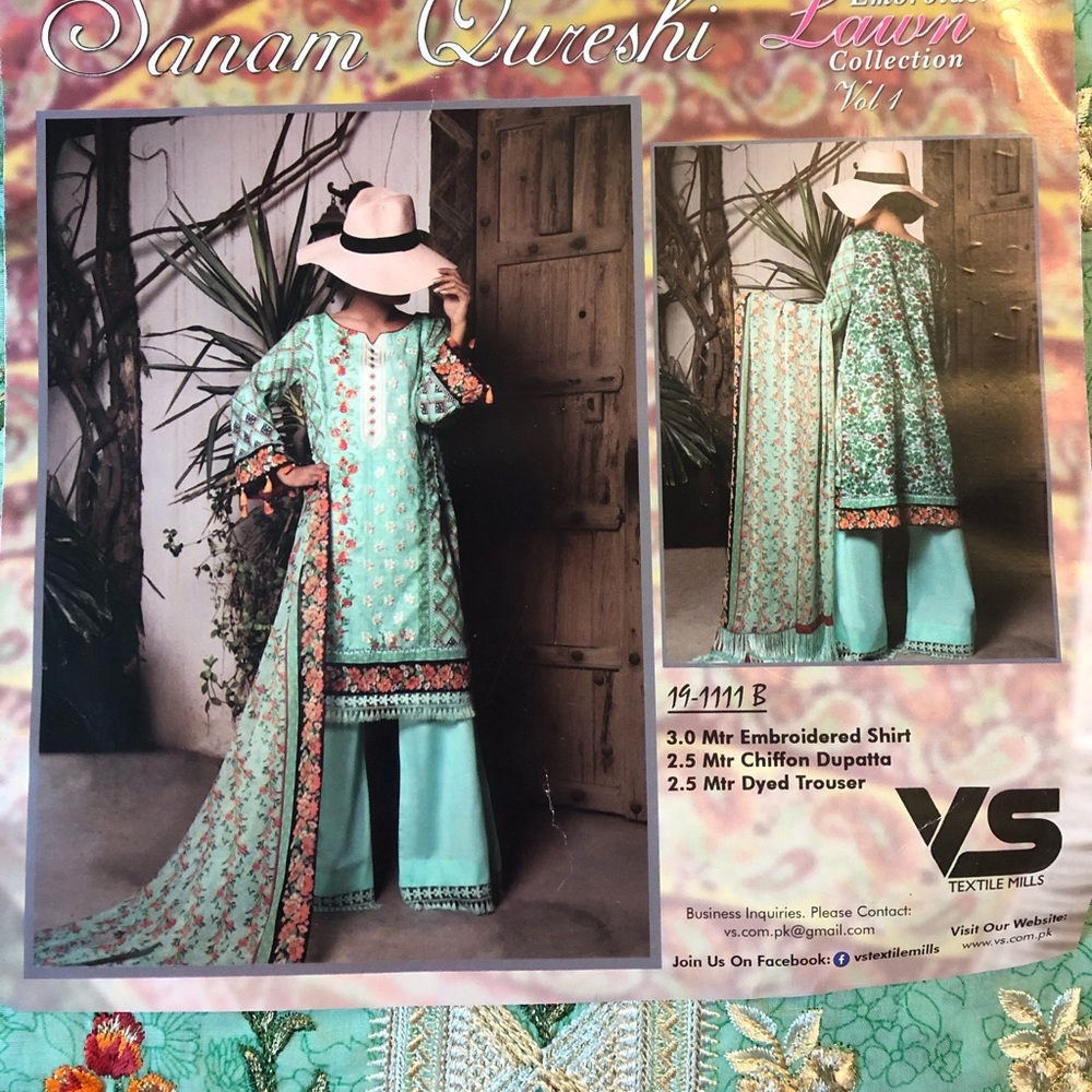Pakistan Readymade lawn salwar kameez